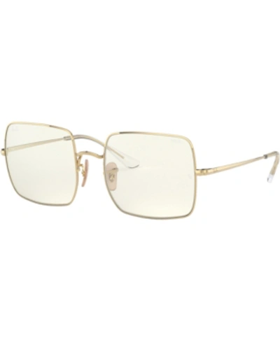 Shop Ray Ban Women's Evolve Photochromatic Glasses, Rb1971 In Shiny Gold