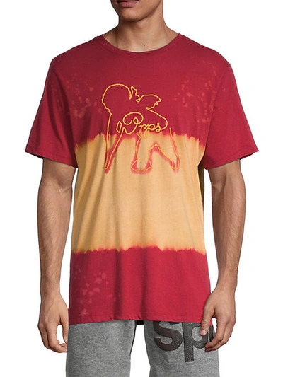 Shop Prps Frida Graphic Print Tie-dye T-shirt In Red
