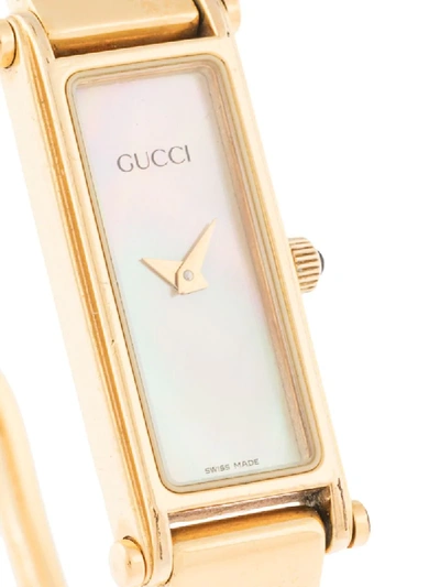 Pre-owned Gucci  Harness Detail Wrist Watch In Gold