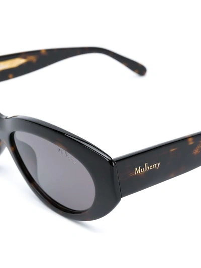 Shop Mulberry Sally Cat-eye Sunglasses In Brown