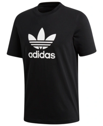 Shop Adidas Originals Adidas Men's Originals Trefoil Tee In Black/white