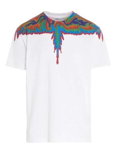 Shop Marcelo Burlon County Of Milan Psychedelic Wing T-shirt In White