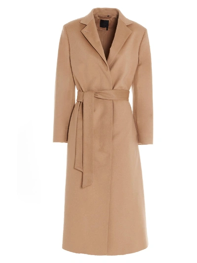 Shop Agnona Eternals Coat In Beige