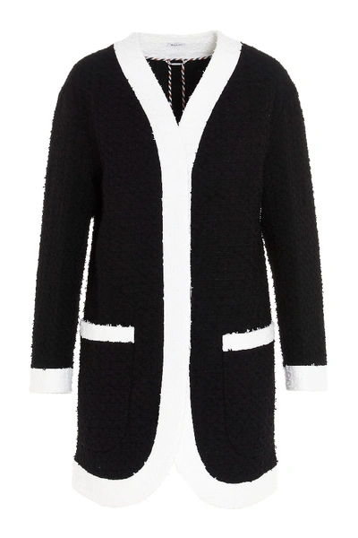 Shop Thom Browne Cardigan In Nero Bianco