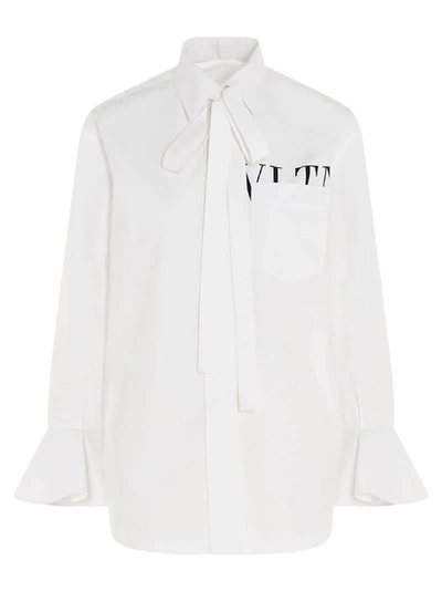 Shop Valentino Vtln Shirt In White