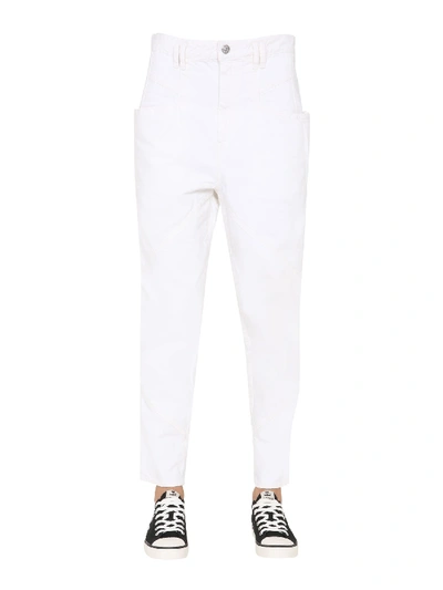 Shop Isabel Marant Nadelosia Jeans In Bianco
