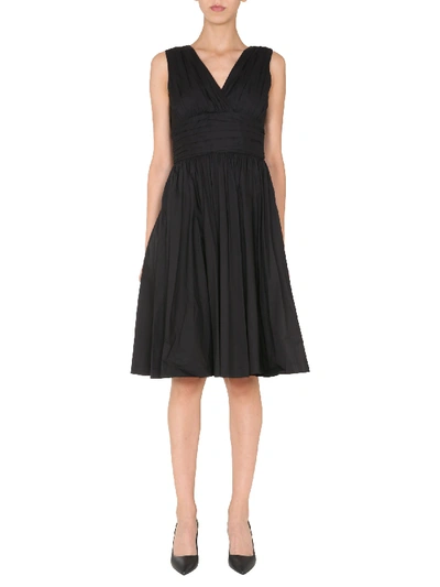 Shop Michael Michael Kors Long Dress In Nero