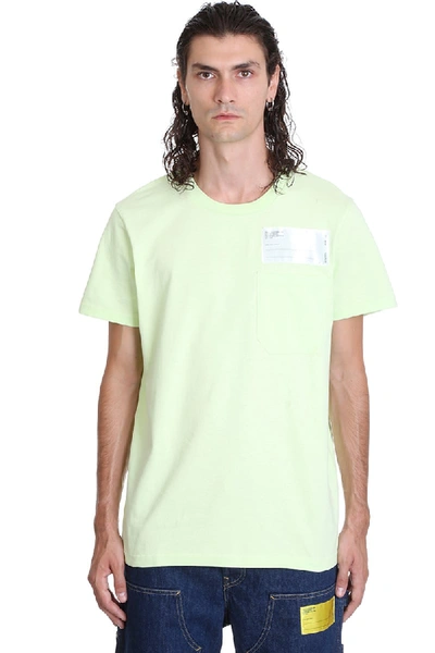 Shop Helmut Lang Heavy Tee T-shirt In Green Cotton