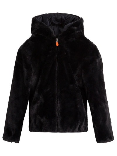 Shop Save The Duck Shaerling-lined Puffer Coat In Black