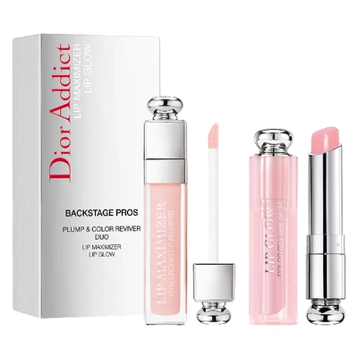 Shop Dior Lip Glow Lip Balm & Lip Maximizer Plumping Gloss Set 001 Pink Glow Satin And 001 Light Pink Glossy