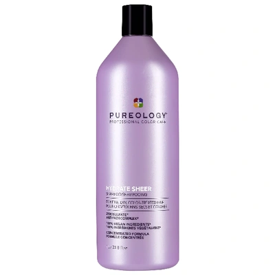 Shop Pureology Hydrate Sheer Shampoo For Fine, Dry, Color-treated Hair 33.8 Fl oz/ 1000 ml
