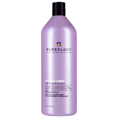 Shop Pureology Hydrate Sheer Conditioner For Fine, Dry, Color-treated Hair 33.8 Fl oz/ 1000 ml