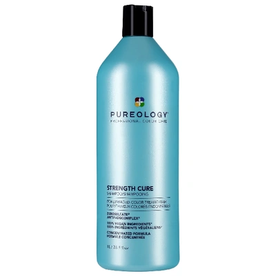 Shop Pureology Strength Cure Strengthening Shampoo For Damaged Color-treated Hair 33.8 Fl oz/ 1000 ml