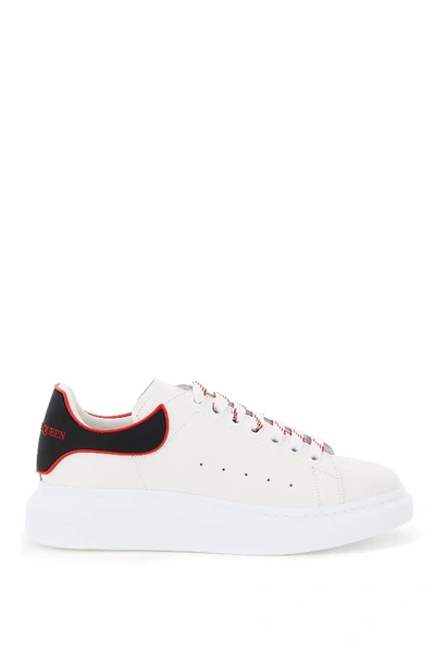 Shop Alexander Mcqueen Oversize Sole Rubber Heel Sneakers In White,black,red
