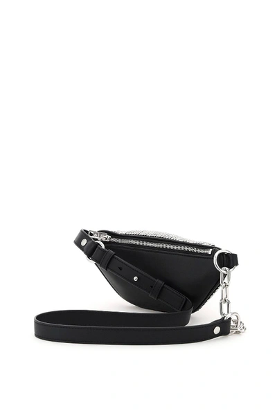 Shop Alexander Wang Attica Mini Beltpack Bag With Crystals In Black