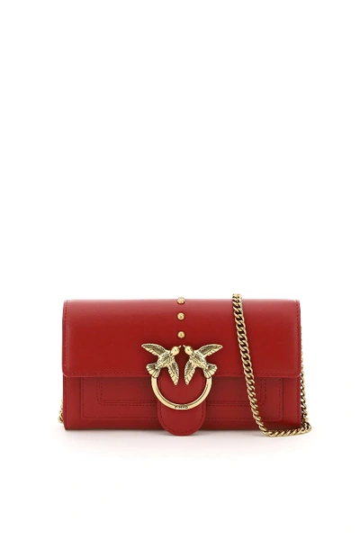 Shop Pinko Love Wallet Simply 2 Bag In Red