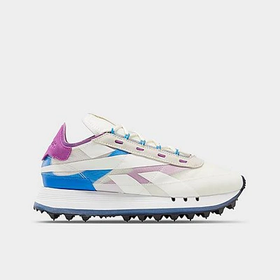Shop Reebok Women's Classic Leather Legacy 83 Casual Shoes In Chalk/dynamic Blue/white