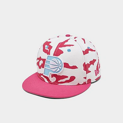 Shop New Era Indiana Pacers 9fifty Color-changing Snapback Hat In Pink/white