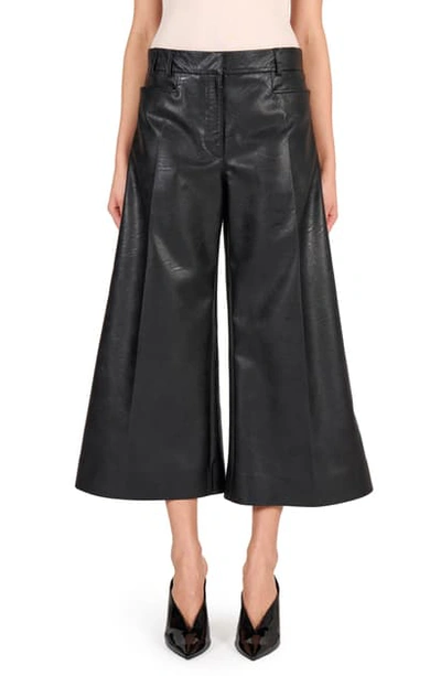 Shop Stella Mccartney Faux Leather Culottes In Black