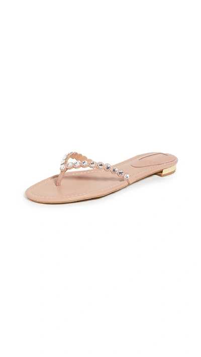 Shop Aquazzura Tequila Flip Flops In Powder Pink