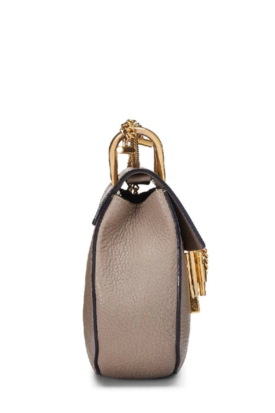 Pre-owned Chloé Grey Leather Drew Mini