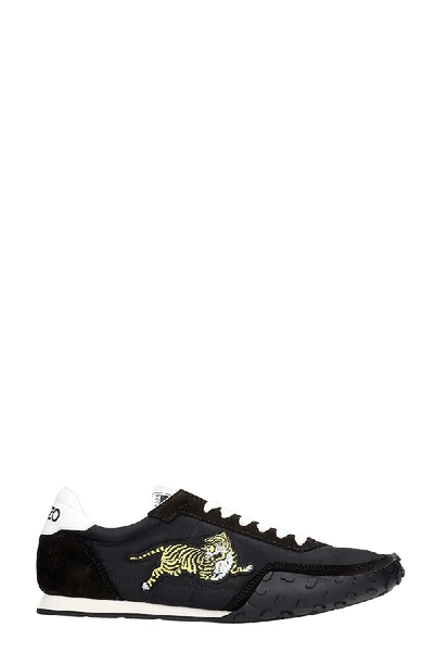 Shop Kenzo Sneakers In Black Polyamide