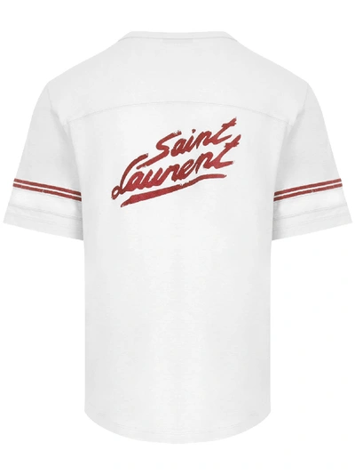 Shop Saint Laurent T-shirt In Bordeau