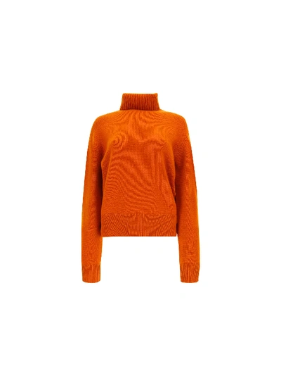 Shop Chloé Sweater In Rusted Orange