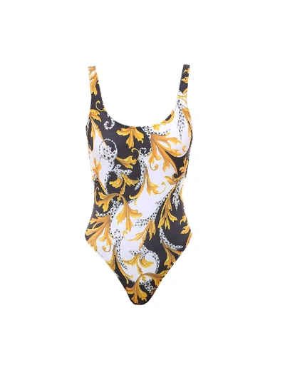Shop Versace Swim Suit In Yellow