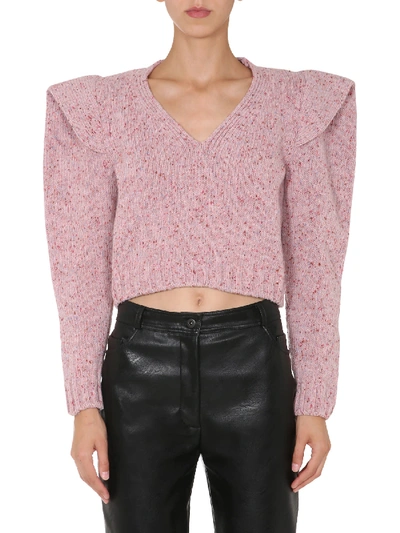 Shop Philosophy Di Lorenzo Serafini V-neck Sweater In Rosa