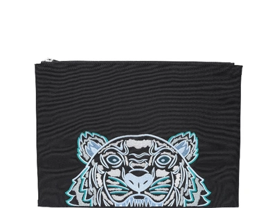 Shop Kenzo Tiger Briefcase In Black