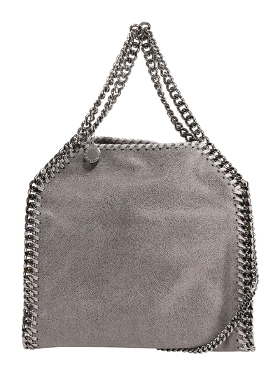 Stella Mccartney Falabella Chain Detail Fold-over Tote Bag In Grey