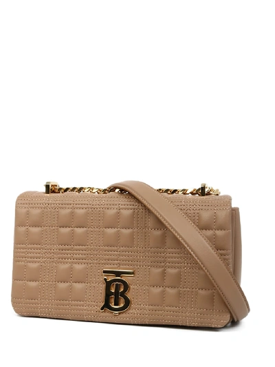 Shop Burberry Lola Bag Small In Beige