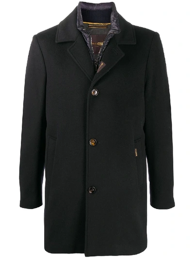 Shop Moorer Tailored Single-breasted Coat In Blue