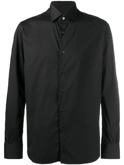 Shop Xacus Slim-fit Shirt In Black