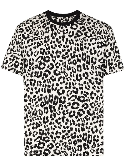 Shop Kenzo Leopard-print Short-sleeve T-shirt In White