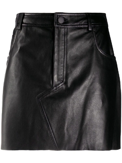 Shop Federica Tosi Straight Mini Skirt In Black