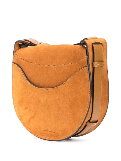 Shop Isabel Marant Botsy Leather Crossbody Bag In Orange