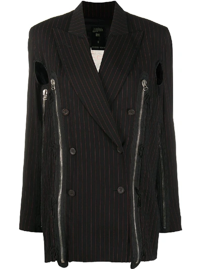 Pre-owned Jean Paul Gaultier 1989 Double-breasted Jacket In Black