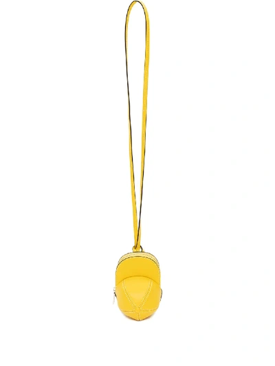 Shop Jw Anderson Nano Cap Bag In Yellow