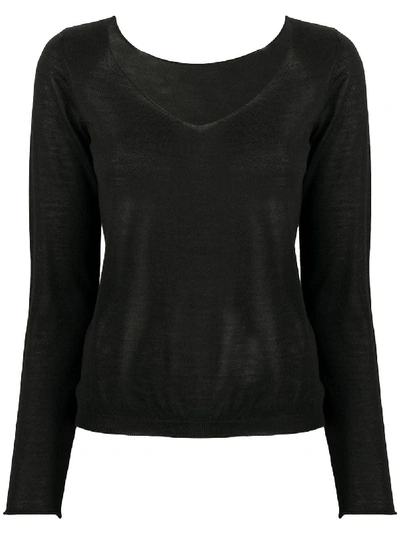 V-NECK CASHMERE TOP