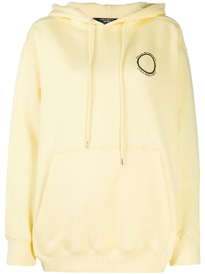 Shop Stella Mccartney Logo Print Hoodie In Yellow