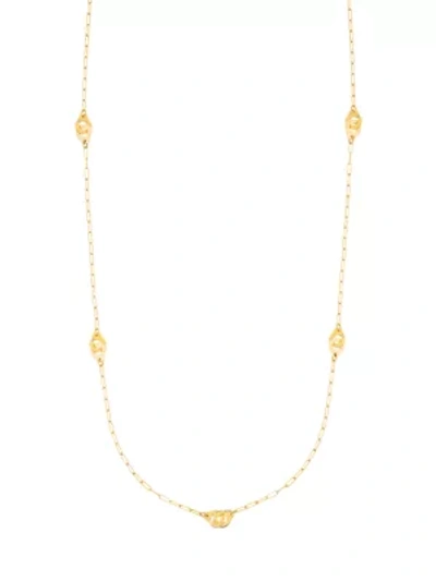 Shop Dinh Van Women's Menottes 18k Yellow Gold Long Chain Necklace