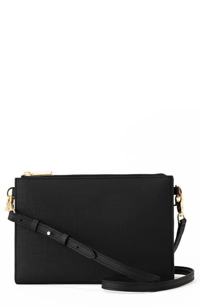 Shop Dagne Dover Essentials Coated Canvas Clutch/wallet In Onyx