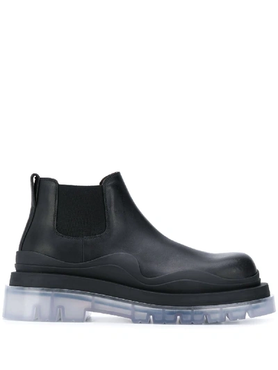 Shop Bottega Veneta Bv Tire Boots In Black