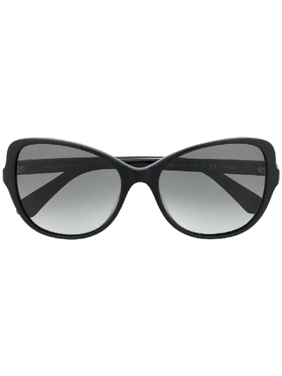 Shop Kate Spade Cat-eye Frame Sunglasses In Black