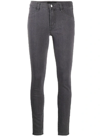 Shop J Brand Purity High-rise Skinny Jeans In Black