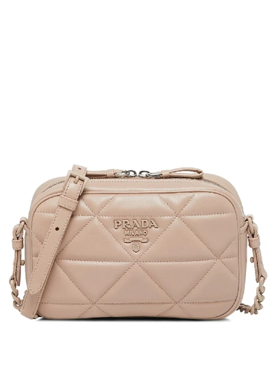 Shop Prada Spectrum Shoulder Bag In Neutrals