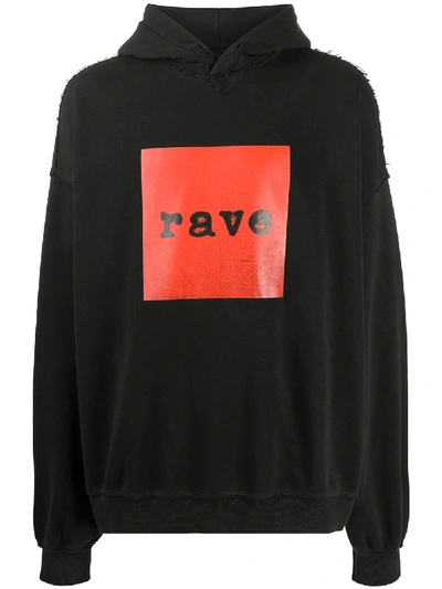 Shop Misbhv Graphic-print Oversized Hoodie In Black