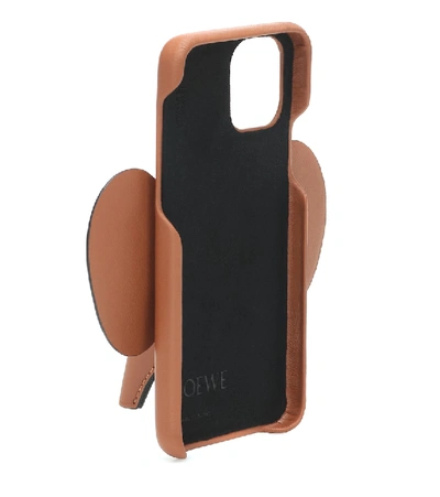 Shop Loewe Elephant Leather Iphone 11 Pro Case In Brown